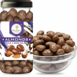 More2nuts Milk Chocolate covered Almonds 250g Jar Pack | Dry Fruit Chocolate | Badam Chocolate | Milk Chocolate
