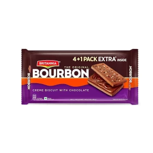 Britannia Bourbon (4+1) 500g On Pack Combo X 2