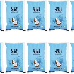 Cocoguru Cold Pressed Coconut Oil Pouch(Pack of 3)