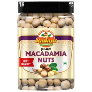 M.K. Dry Fruit Macadamia Nuts Natural Premium (Jar Pack) and Brazil Nuts Rich in Nutrients (1kg) | Combo of 2