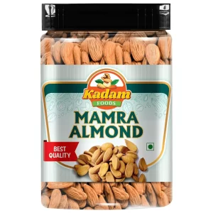 M.K. DRY FRUIT Mamra Almonds (100g) and Premium Pine Nuts Jumbo Size (1kg) | COMBO OF 2