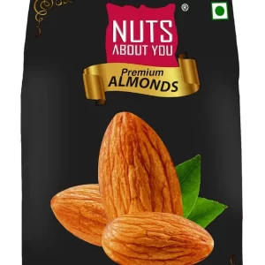 Nuts About You Premium ALMONDS, 500 g | New Crop | Premium | 100% Natural | Badam | Fresh & Crisp ( pack of 2)