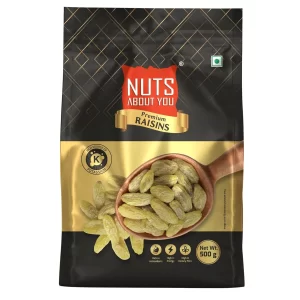 Nuts About You RAISIN 500 g | New Crop 2025 | Extra Long | Premium | 100% Natural | Kishmish | Saugi(Pack of 3)