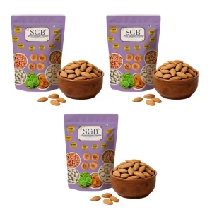 Shree Ganapati Bhandar Mamra Mini Almonds 1kg x 3
