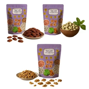 Shree Ganapati Bhandar Pecan Nut Premium + Pudina Cashew + Walnut Giri