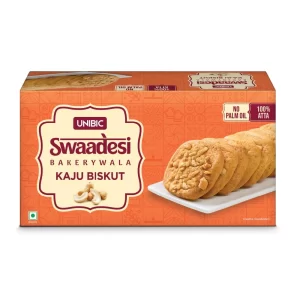 Unibic Swaadesi Kaju Bakery Biscuits – No Maida, No Palm Oil I Bakery Biscuits I 225 gm