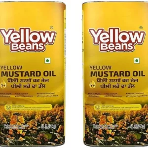 Yellow Beans Yellow Mustard Oil 5L Combo (Pack of 2)